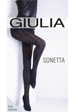Колготки теплые с узором GIULIA Sonetta 100 model 15