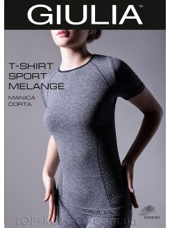 Безшовна спортивна футболка GIULIA T-Shirt Sport Melange Manica Corta model 1