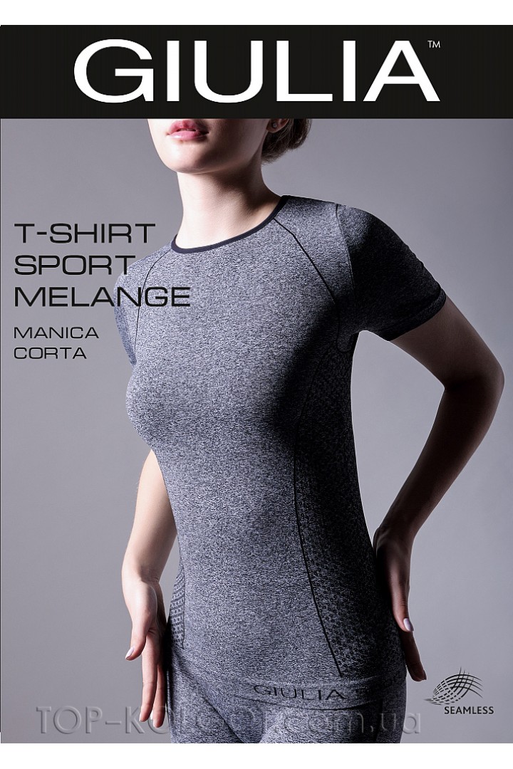 Безшовна спортивна футболка GIULIA T-Shirt Sport Melange Manica Corta model 1