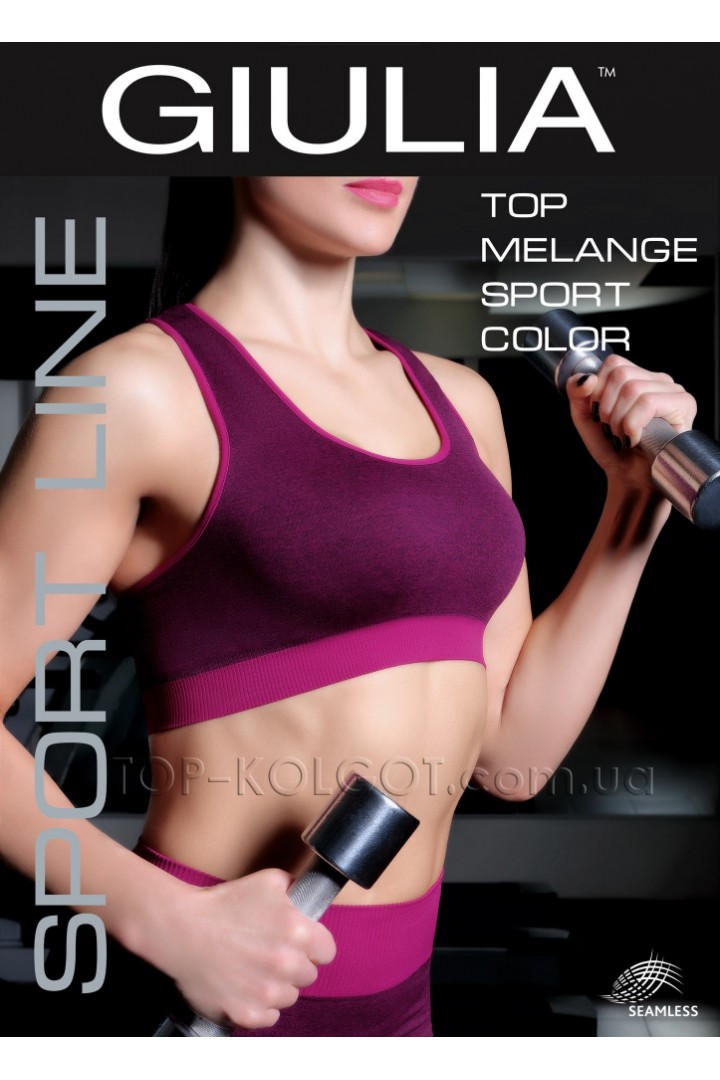 Спортивный бесшовный топ GIULIA Top Melange Sport Color