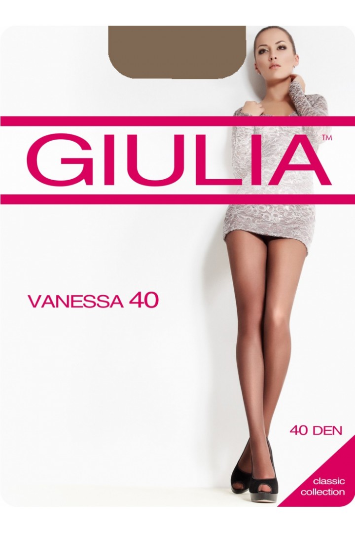 Полуматовые классические колготки GIULIA Vanessa 40