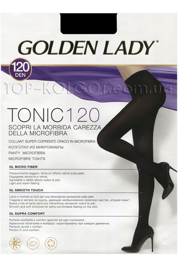 Колготки плотные из микрофибры GOLDEN LADY Tonic 120