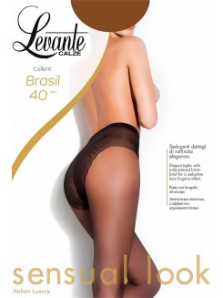 Колготки з ажурним візерунком на трусиках LEVANTE Brasil 40