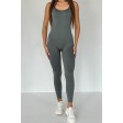 Бесшовный комбинезон в рубчик на широких бретельках Jumpsuit Rib Long NTF