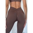Гладкие бесшовные леггинсы с эффектом Push-Up V-Leggings NTF