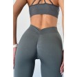 Гладкие бесшовные леггинсы с эффектом Push-Up V-Leggings NTF