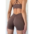 Гладкие бесшовные шорты-велосипедки Пуш-Ап V-Shorts NTF