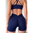 Гладкие бесшовные шорты-велосипедки Пуш-Ап V-Shorts NTF