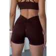 Гладкие бесшовные шорты-велосипедки Пуш-Ап V-Shorts NTF