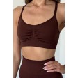 Безшовний спортивний топ з ефектом push-up V-Top NTF