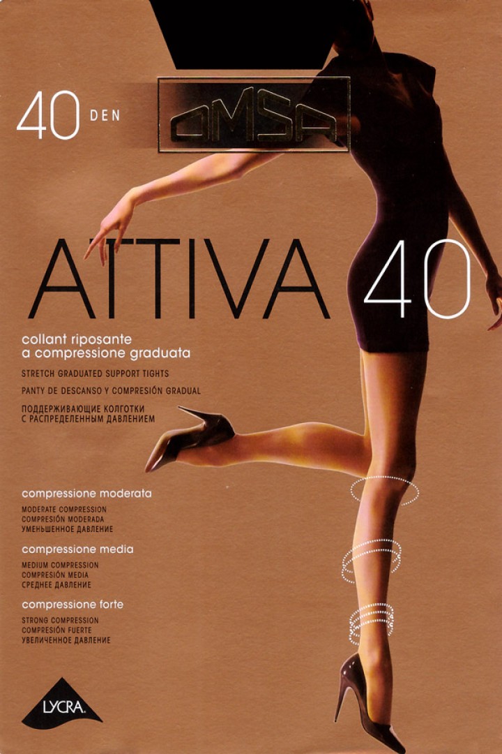 Колготки массажные OMSA Attiva 40