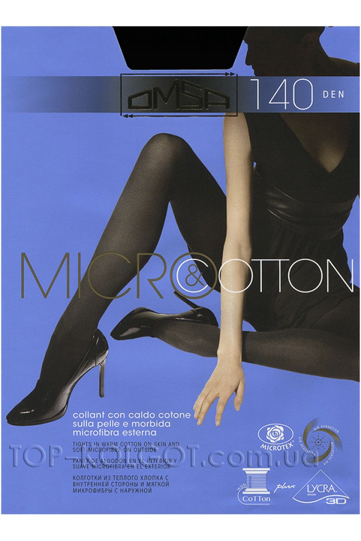 Колготки плотные OMSA Micro & Cotton 140