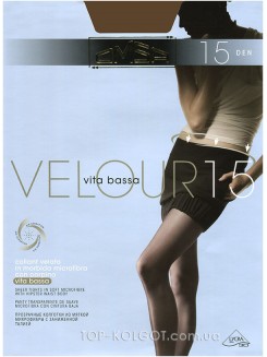  Колготки тонкі OMSA Velour 15 vita bassa