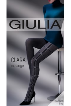 Колготки теплые с узором GIULIA Clara Melange 200 model 1