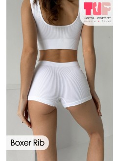 Бесшовные трусики шорты в рубчик оптом Boxer Rib TOP-Kolgot ™