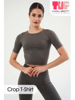 Безшовна жіноча вкорочена футболка Crop T-Shirt TOP-Kolgot ™