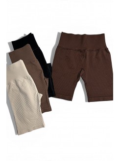 Вкорочені треки-велосипедки в рубчик Define Tracks Rib Shorts Luxe