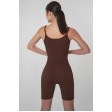 Бесшовный комбинезон на тонких бретельках Jumpsuit model 1 TOP-Kolgot ™ в рубчик