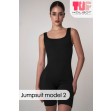 Бесшовный комбинезон на широких бретельках Jumpsuit model 2 TOP-Kolgot ™ в рубчик