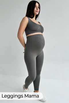 Гладкі безшовні легінси для вагітних Leggings Mama