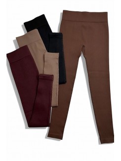Женские бесшовные леггинсы в рубчик Leggings Rib Plus Size