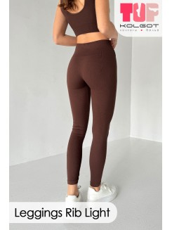 Женские бесшовные леггинсы в тонкий рубчик Leggings Rib Light TOP-Kolgot ™