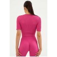 Женская бесшовная укороченная футболка в рубчик Crop T-Shirt Rib TOP-Kolgot ™