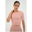 Женская бесшовная укороченная футболка в рубчик Crop T-Shirt Rib TOP-Kolgot ™