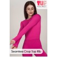 Жіноча безшовна кофта в рубчик Crop Top Rib TOP-Kolgot ™