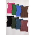 Бесшовная майка-топ в "рубчик" High Neck Crop Top TOP-Kolgot ™