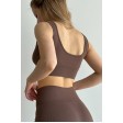 Безшовний топ на широких бретелях в дрібний рубчик Top Basic Rib Light TOP-Kolgot ™